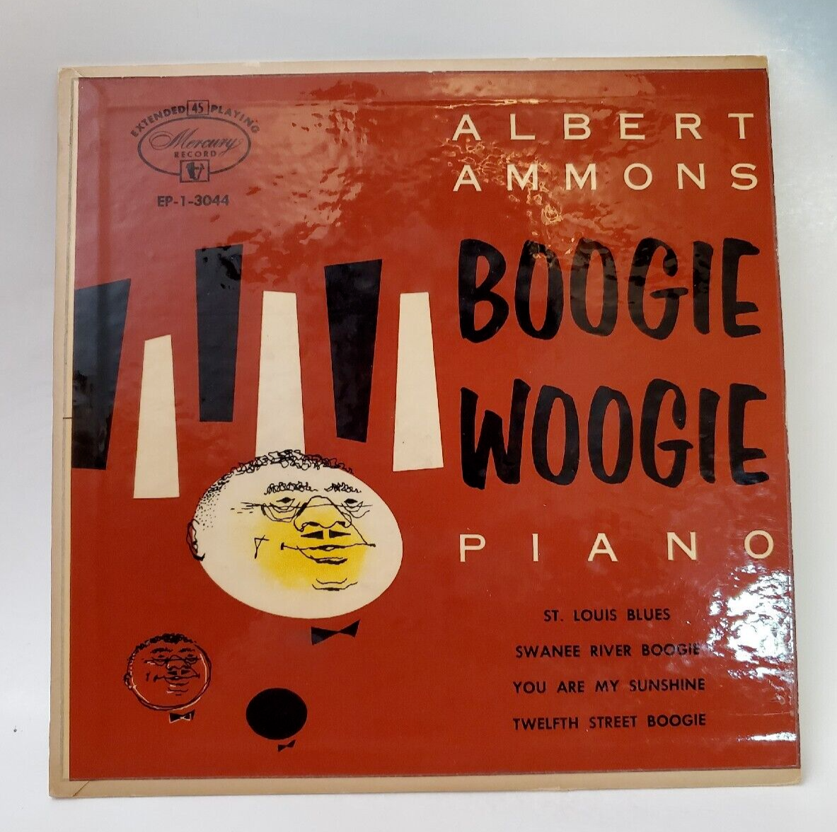 Albert Ammons BOOGIE WOOGIE PIANO (POP EP 45) #3044 PLAYS VG+ TO