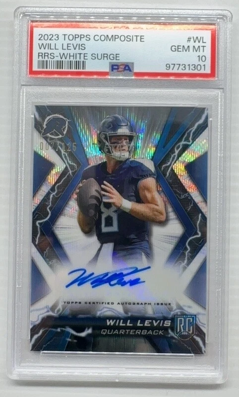 Will Levis Topps Composite Resurgence Rookie Signatures #WL White Surge