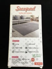 Rugs Grippers, 16 Pcs Premium Anti Curling Rug Gripper. Keeps Your Rug Place  CC