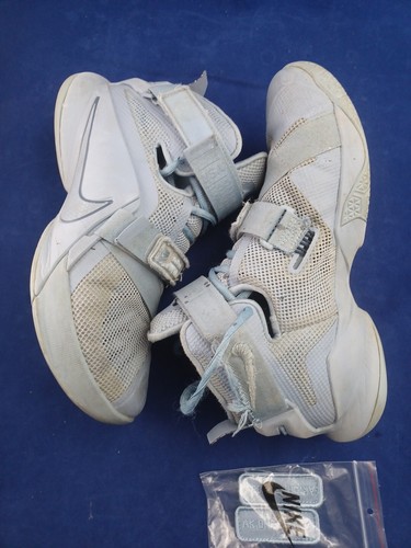 Nike LeBron Zoom Soldier 9 Shoes US 8 EU 41 Light Blue Gray 749490-444 Men 2015 - Picture 16 of 21
