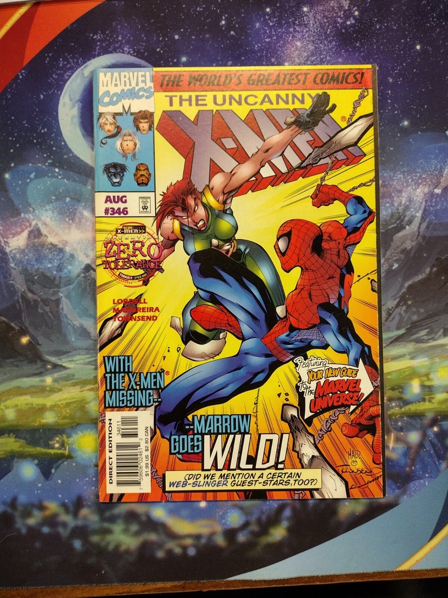 MARVEL KUBRICK スパイダーマン X-MEN Uncanny X-Men #346 (NM 9.4) Spider-Man appearance Gyrich Marrow