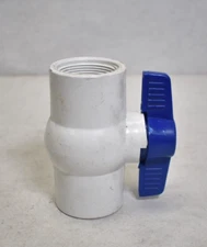 Smith-Cooper International 883234056 1.5" PVC IPS Schedule Ball Valve FIP x FIP