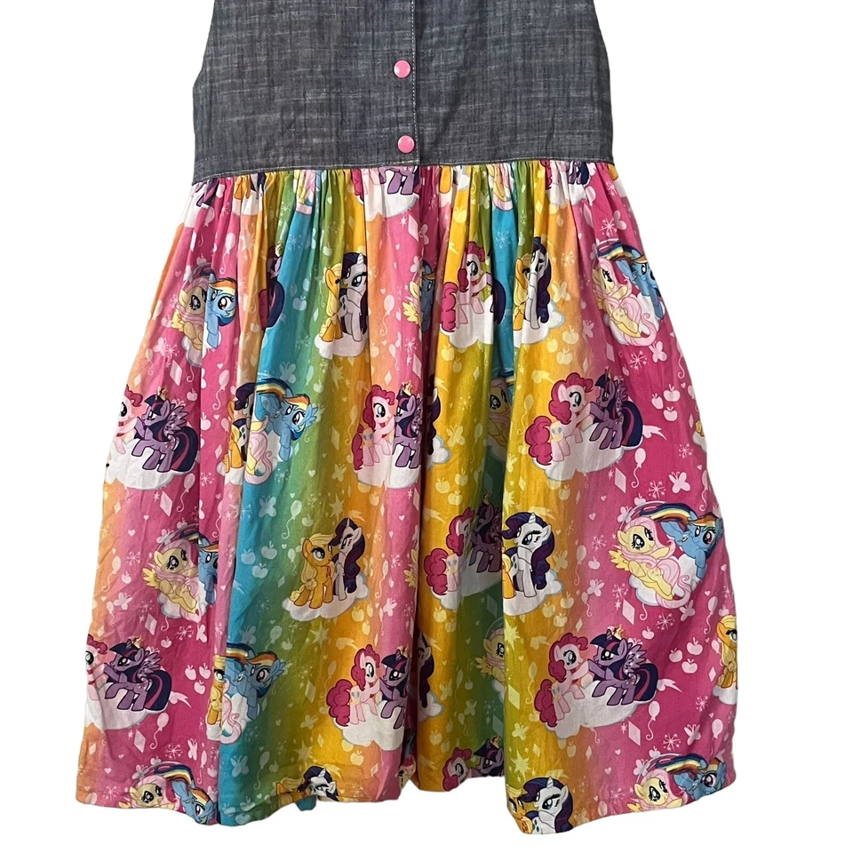 Vestido Niñas 8 My Little Pony Vintage Legend of Zelda Tela 100% Algodón Bolsillos Foto 2 de 4