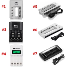 EBL 4~8 Slots Smart Charger For AA AAA Rechargeable Batteries 1.2V Ni-MH NICD