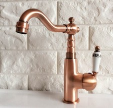 Single Handle/Hole Antique Copper Kitchen Faucet Bathroom Sink Mixer Tap 2nf411