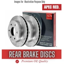 Brake Discs Pair Rear FOR ML W163 2.7 3.2 3.7 4.3 5.0 5.4 98->05 CHOICE2/2 Apec