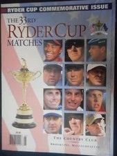 RYDER CUP COMMEMORATIVE ISSUE 33RD RYDER CUP MATCHES BROOKLINE MASS
