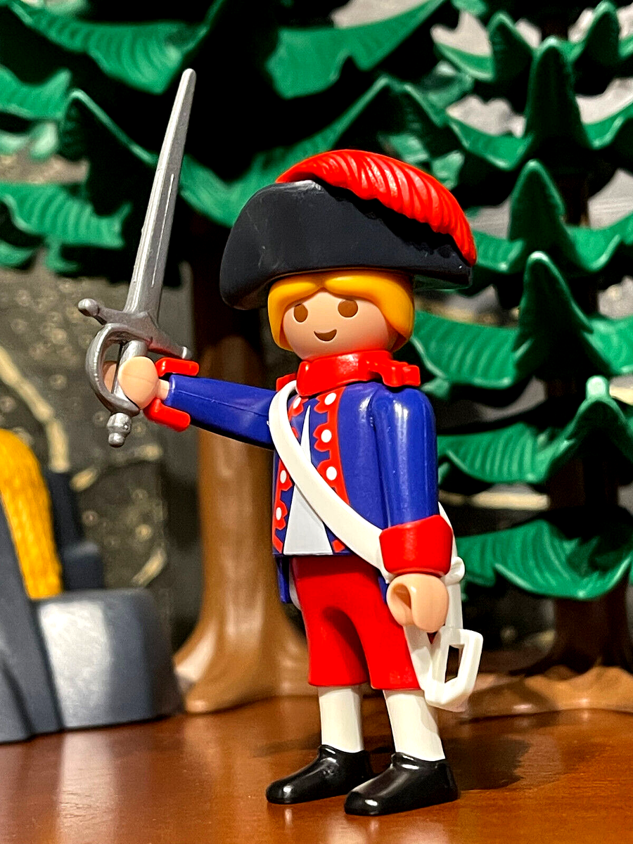 PLAYMOBIL 3 Figurines Pirates Avec épées - Soldats Français/anglais Style Napoléon - Neuf Sous Blister