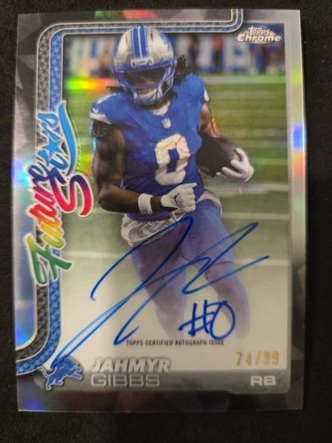 2025 Topps Chrome Jahmyr Gibbs Future Stars Autographs (RAW)