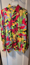 VINTAGE MENS Versace V2 Silk size Medium M shirt long sleeve