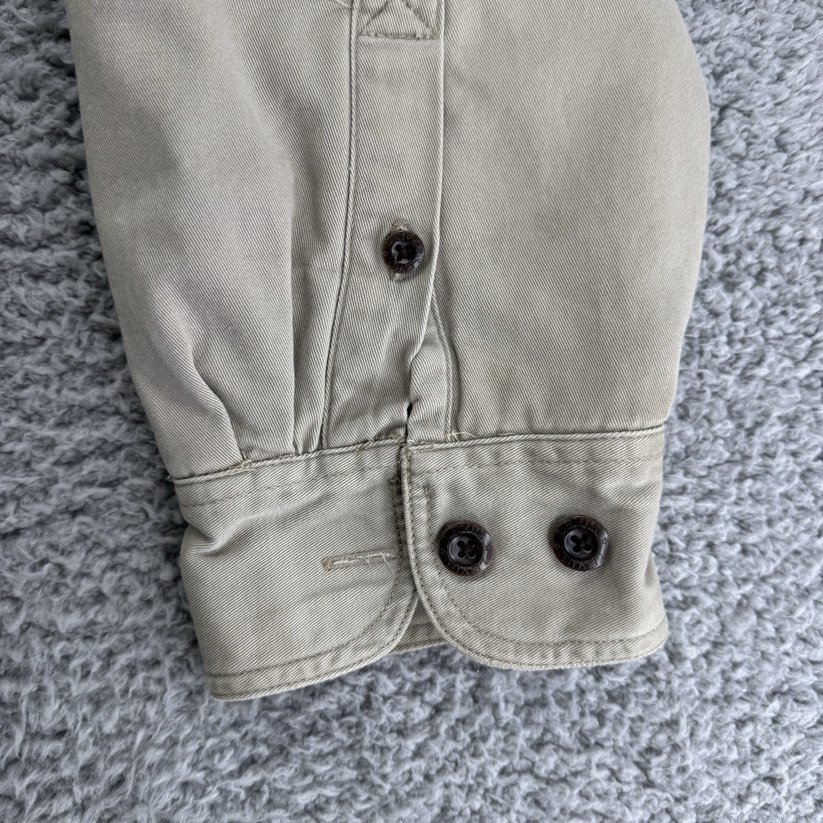 Men’s Levi Jacket Khaki Winter Coat RN#117508, Lined, Cotton Jacket XXL 2XL thumbnail 6