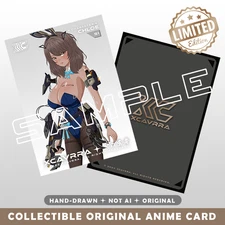 Original Anime ArtPrint 2.5"x3.5" Series 1 | 009 Hand-Drawn Digital Illustration