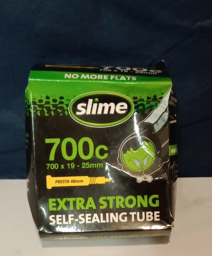 2-Pack Slime 700c Self-Sealing Bike Tubes - Presta Valve, 700 X 19-25mm, Extra Strong