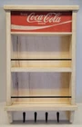 Vintage Coca-Cola Spice Rack w/ Hooks | Handmade Farmhouse Wall Shelf Organizer