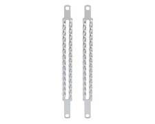 Lowrider 20" Double Square Twist Truss Springer Bars Chrome Bicycle Fork Struts.