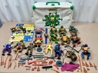TMNT Vtg Lot Teenage Mutant Ninja Turtles Figures Weapons Case Watch 1988 89 92