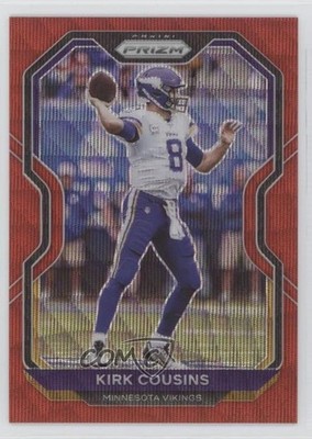 2020 Panini Prizm Red Wave Prizm 81/149 Kirk Cousins #215 9hx