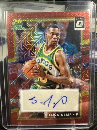 Shawn Kemp 2024-25 Donruss Optic Red Mojo Auto #RSS-KMP Seattle SuperSonics SP