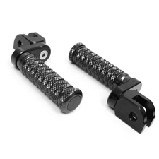 Black M-Grip Front 1" Extended Foot Pegs For Honda CB300R CBF300NA 19 20 21