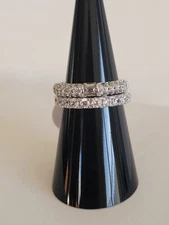 Bomb Party OG Size 6, RBP7797 "Dazzle Me" Rhodium Plating. 2 Rings. Tag, no bag.