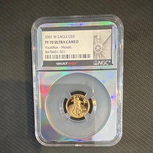 U.S. Mint American Eagle 2001 Gold G$5 Proof NGC PF 70 Ultra Cameo 8478451-021