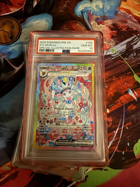 Pokemon 2025 SV Prismatic Evolutions Sylveon ex 156/131 SIR Holo PSA 10