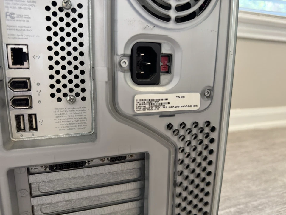 Vintage Apple PowerMac G4 M8493 867 MHz 1GB 128GB PowerPC Tower GeForce 2 - Image 3 of 4