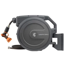 Giraffe Tools Retractable Garden Hose Reel Wall Mounted 1/2-IN 100-FT Water Hose