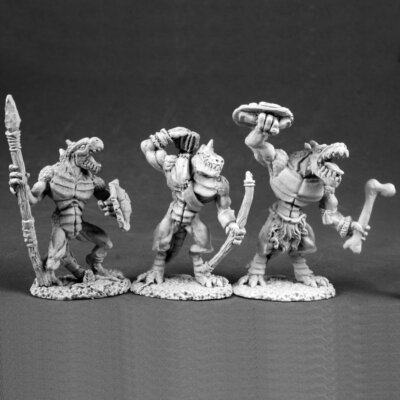 Reaper Dark Heaven Legends 03551 Lizardmen I Monster Lizardfolk Lizard Men AD&D