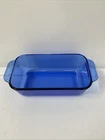 Vintage PYREX Cobalt Blue Glass Loaf Pan #213-R Kitchen Bakeware Ovenware 1.5QT
