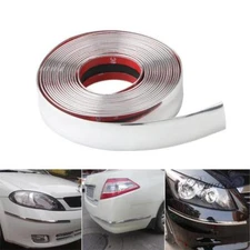 25MM Chrome Trim Molding Strip Car Door Window Bumper Side Trime Protector 10ft