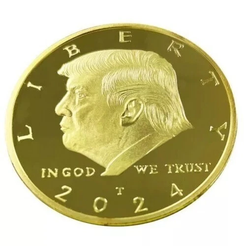 2024 US Donald Trump Gold Plated Eagle Collectible Commemorative Collection Coin