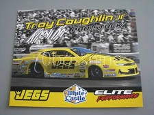TROY COUGHLIN JR 2024 JEGS PRO STOCK CAMARO 8x10 AUTO'D NHRA DRAG RACING HANDOUT