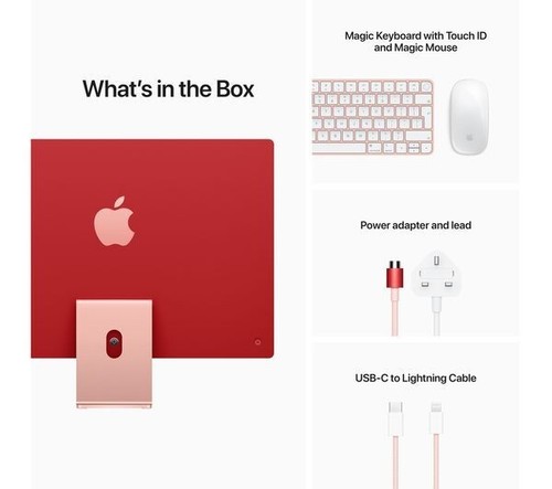 2021 IMAC 24" 4.5K, APPLE M1 CHIP, 8C CPU, 8C GPU, 8GB RAM, 256GB SSD - PINK - 第 9/9 張圖片