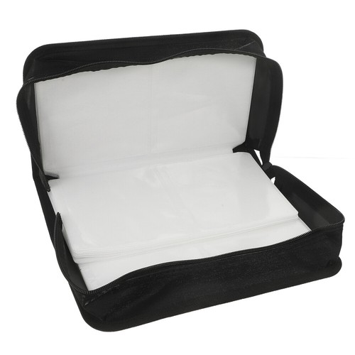 CD Holder Rectangle CD Wallet 128 Capacity CD Organizer Holder DVD Organizer