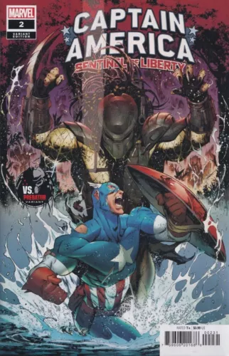 CAPTAIN AMERICA: SENTINEL OF LIBERTY #2 IBAN COELLO PREDATOR VARIANT NM