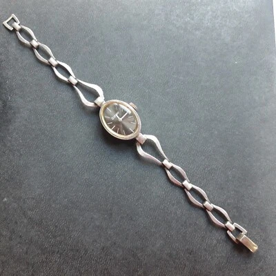 Damen Armbanduhr Silber 835"Primato",Band Silber 835Handaufzug 17.3cm funktionsf - Bild 1 von 4