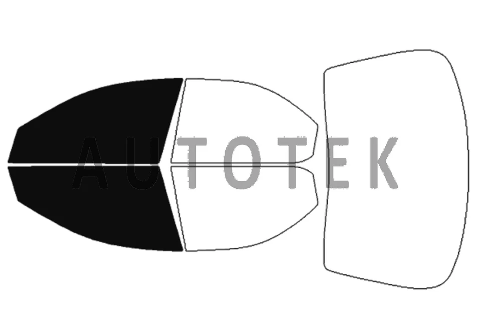 Filme PreCut frontal 2 portas janela qualquer tonalidade para Dodge Stratus Sedan 1995-2000 - Imagem 2 de 4