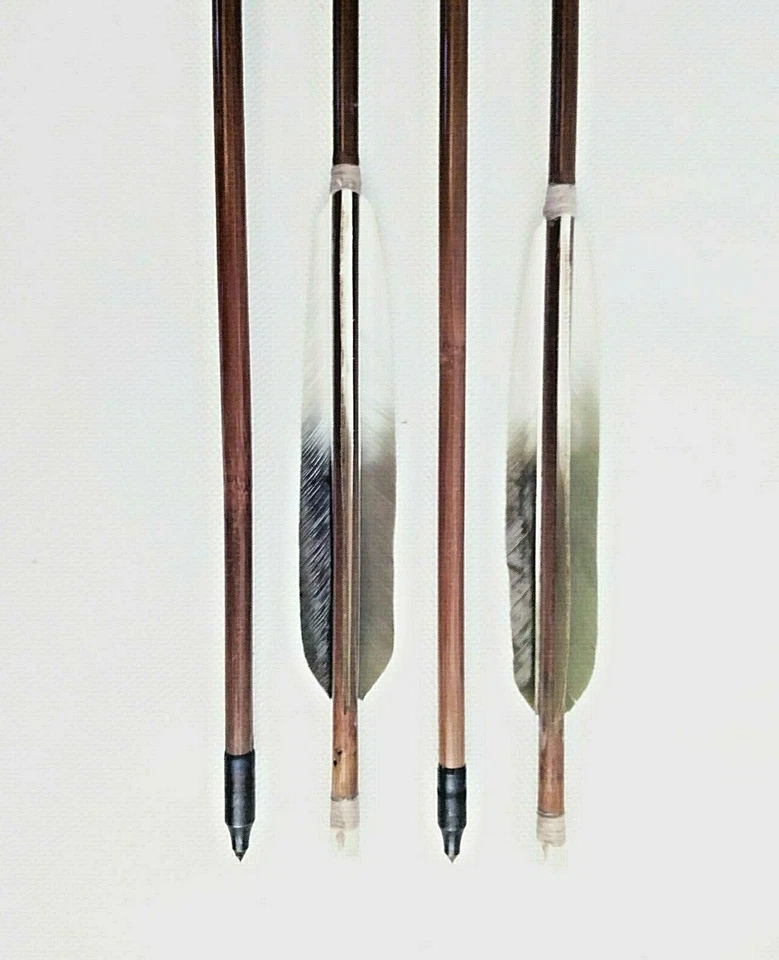 Yumi Longbow Arrows, Traditional Japanese Bamboo Kyudo Arrows 33 inch  84cm  - Image 3 of 4