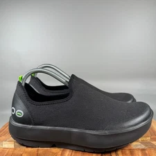 Oofos OOMG EEZEE Black Slip On Shoes Women W10 EU41 Comfort