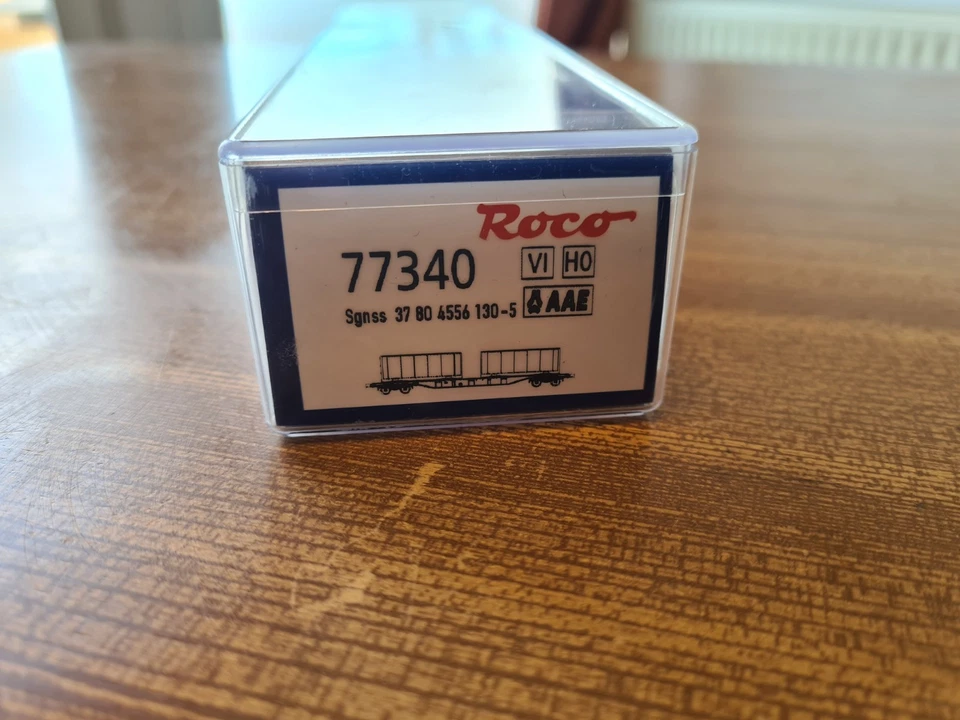 Roco 77340 Containertragwagen D-AAEC Sgns 130-5 Tanktainer Bertschi + Van Bosch - Bild 2 von 4