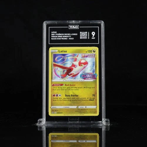 2021 Pokemon SWSH Fusion Strike SWSH171 Latias Black Star Promo Holo TAG 9 (947)