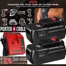 18V Charger or 4.5Ah Battery For PORTER CABLE 18 Volt PC18B PC18BL PCXMVC PCMVC