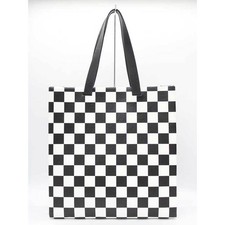 MSGM Plaid box tote bag nero di bianco uomo donna unisex nuova usata KIDS-0