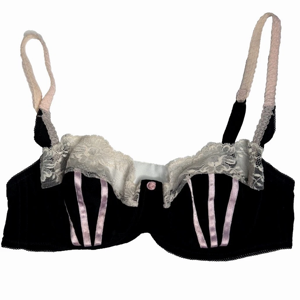 Ensemble Lingerie Agent Provocateur Axis - Soutien-gorge 32DD, String, Ceinture Suspendue - Taille AP2 (8-10) - Neuf Avec Étiquettes