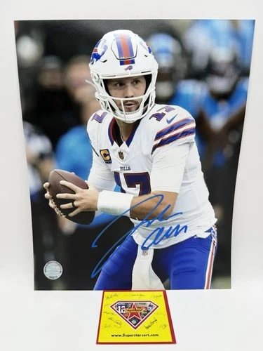 Josh Allen Signed Buffalo Bills 8x10 Photo Autographed SSC COA 2024 NFL MVP