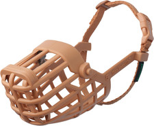 Classic Basket Muzzle - Dog Can Pant and Drink, Prevents Biting and Food Waste S
