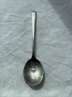 INTERNATIONAL STERLING  COURTSHIP Soup Spoon  MONOGRAM Letter V