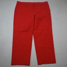 LOFT 14 Red The Riviera Slim Dress Womens Pants