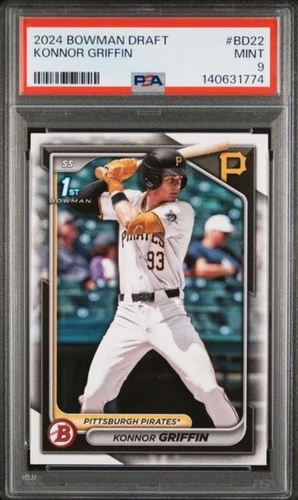 2024 Bowman Draft #BD-22 - Konnor Griffin 1st Bowman Paper - PSA 9 - Mint!